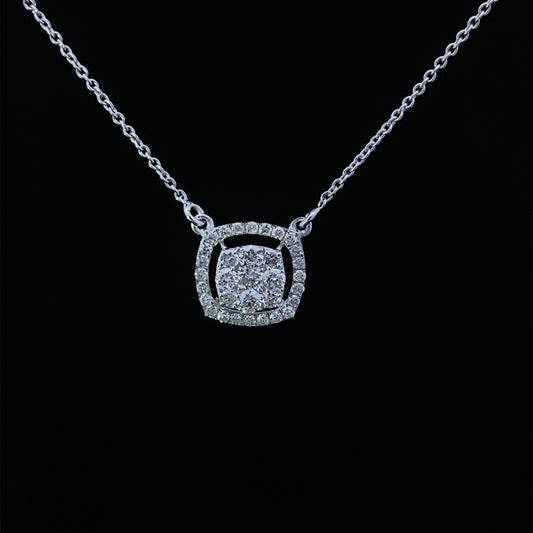 14K Diamond Pendant 022354