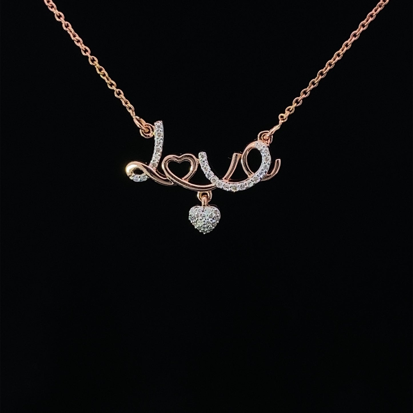 14K Diamond Necklace 022336