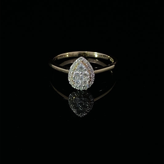 14K Diamond Ring 3352