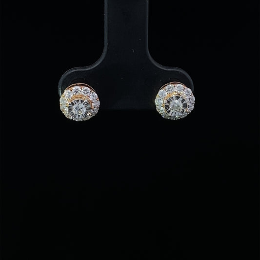 18K Diamond Earring 00393