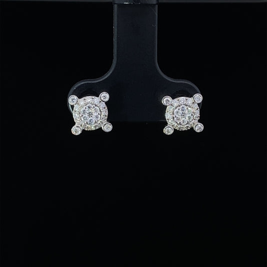 18K Diamond Earring 01949