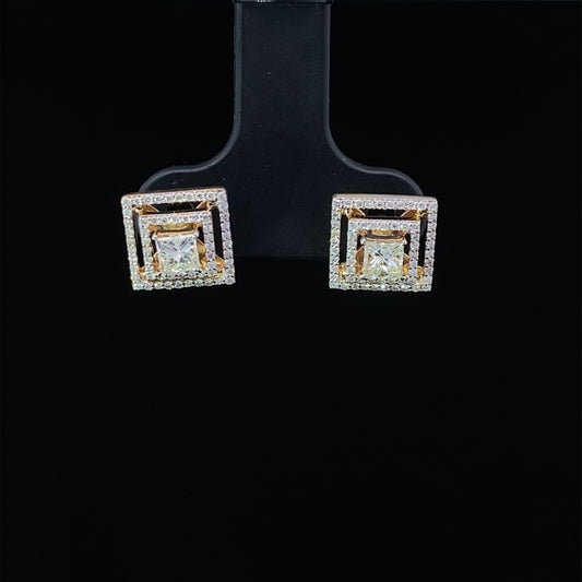 18K Diamond Earring 03042