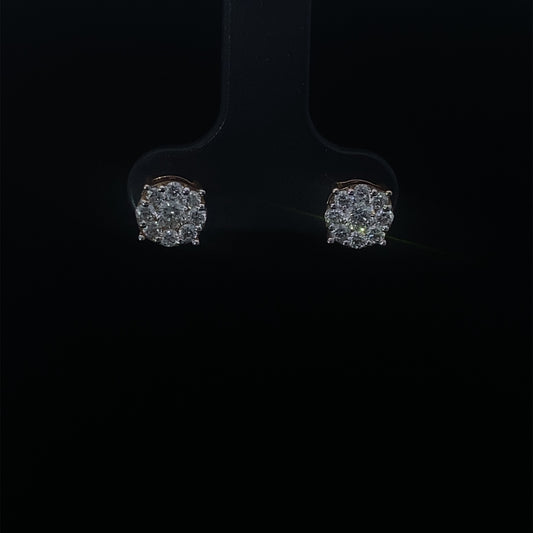 18K Diamond Earring 02734