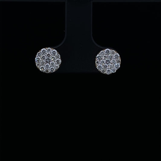 18K Diamond Earring 02853