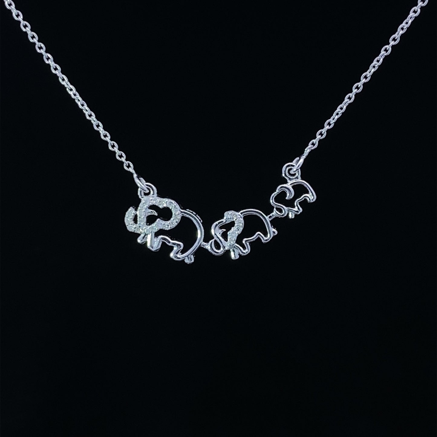 14K Diamond Necklace 022314