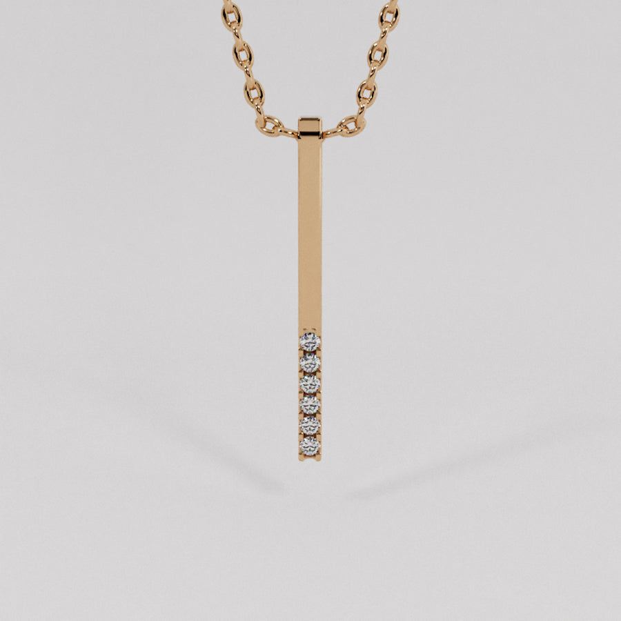 14K Diamond Necklace 022343