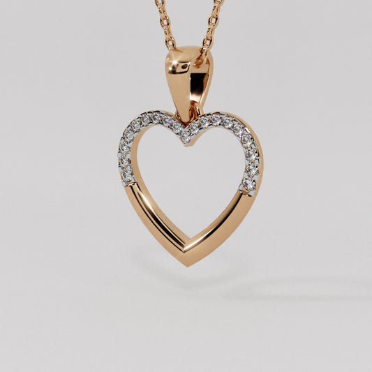 14K Diamond Pendant 022326