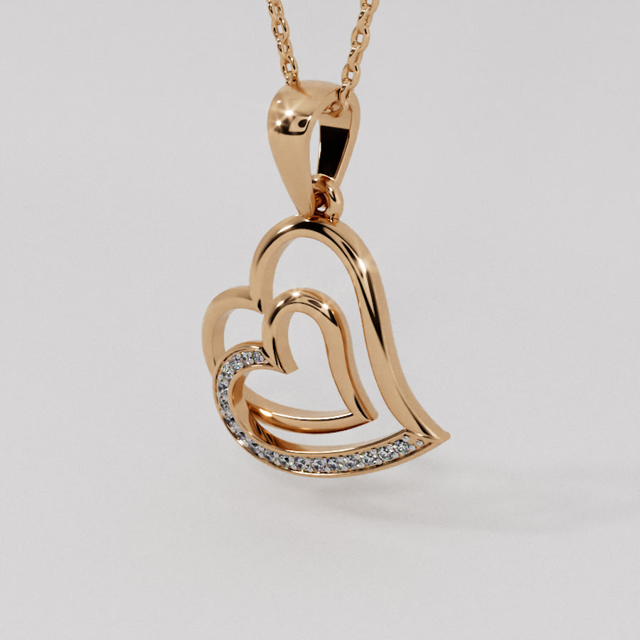 14K Diamond Pendant 02231