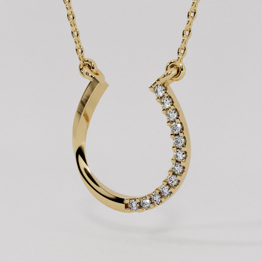 14K Diamond Necklace 022335
