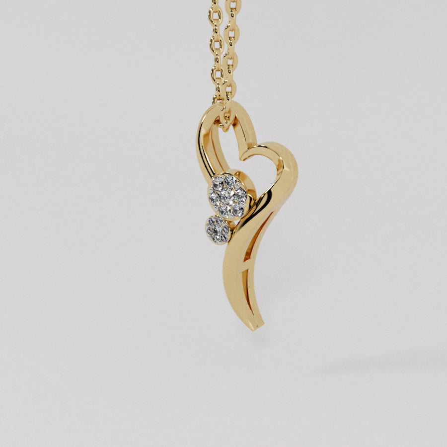 14K Diamond Necklace 022337