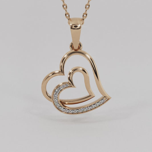 14K Diamond Pendant 02231